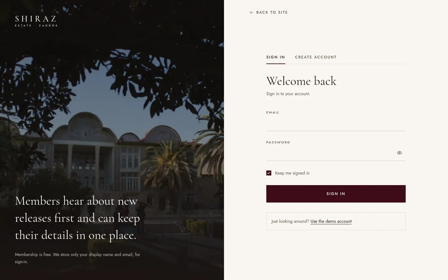 Members' portal